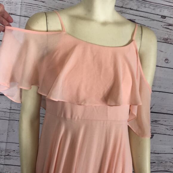 ADELE RUFFLE MAXI DRESS size large - Picture 9 of 12